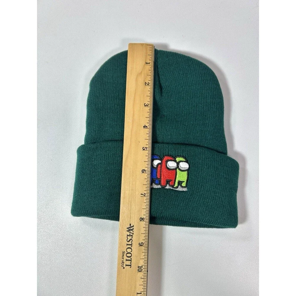 Among Us Kids’ Dark Green Beanie Hat Astronauts